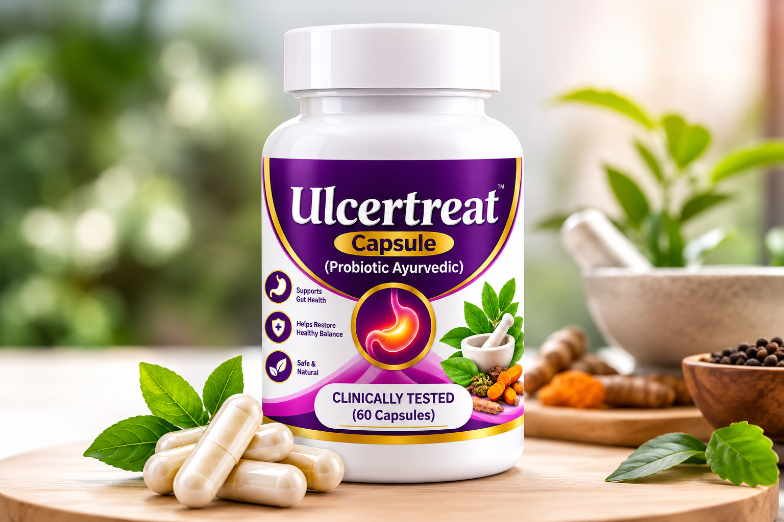 Ulcer-Treat Probiotic Ayurvedic Formula